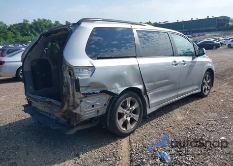 2013 Toyota Sienna Se 8 Passenger из США, поврежденный, VIN 5TDXK3DC4DS280409